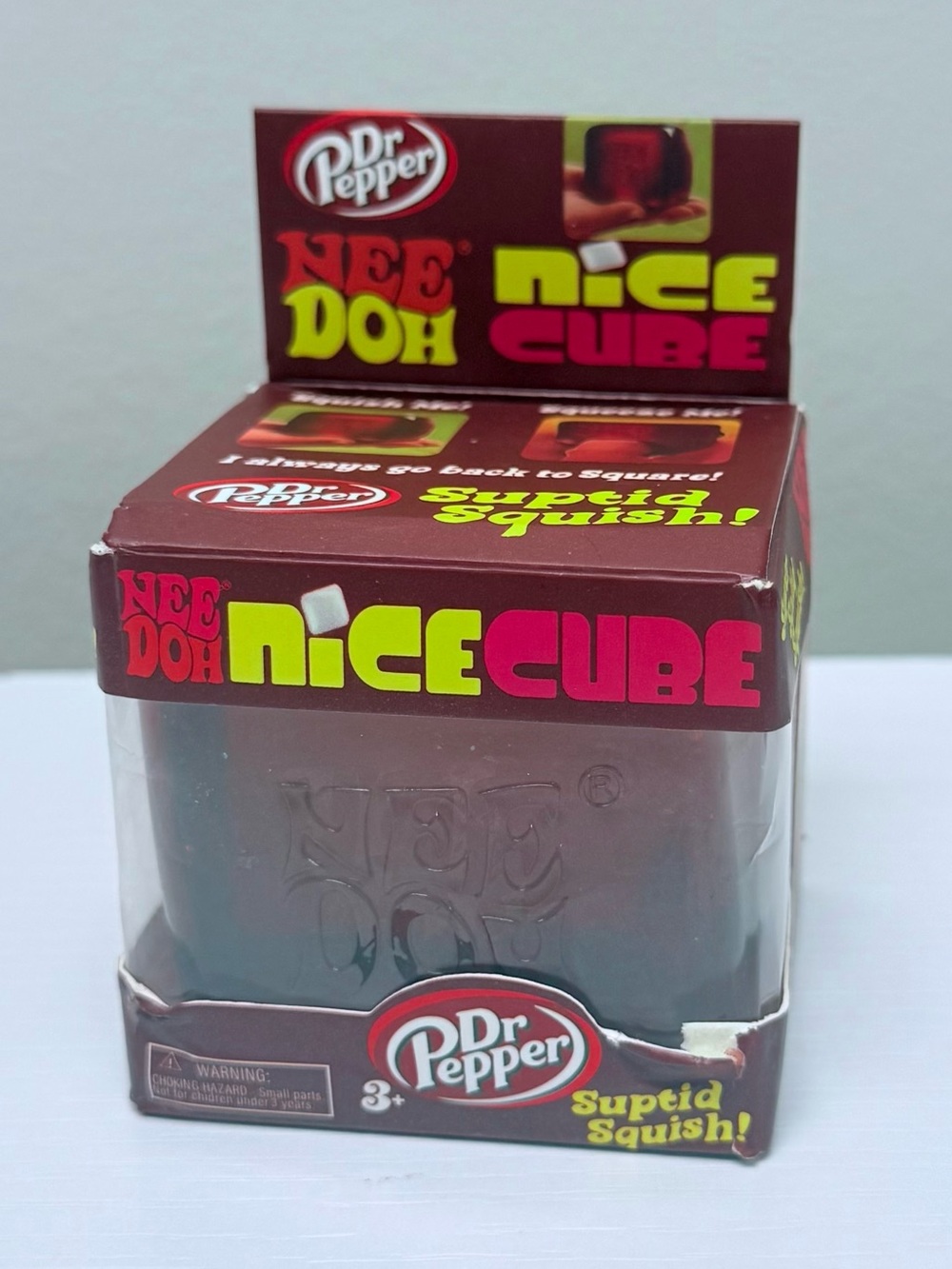New! Dr Pepper NeeDoh Nice Cube-Squeezable Stress Relief Squishy Toy